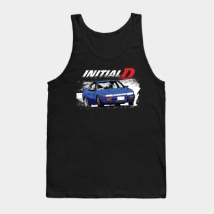 Initial D - Mountain Drift Racing Tandem s13 sylvia Impact blue Mako Tank Top